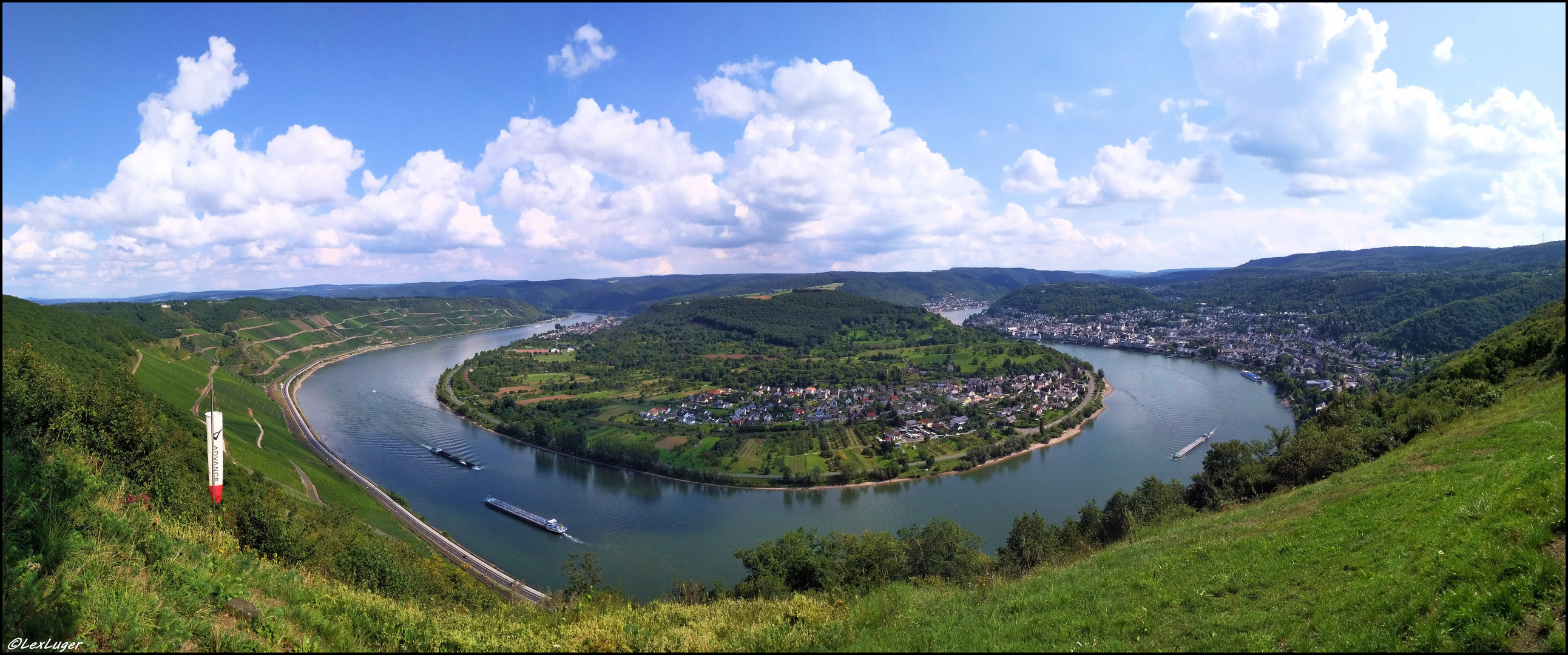 Die Rheinschleife bei Boppard