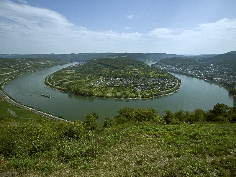 Die Rheinschleife blick von Gedeonseck