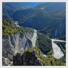 Die Rheinschlucht von Conn aus, I