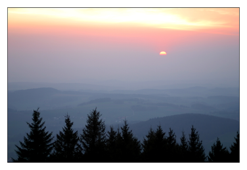 Die Rhön hüllt sich in ihr Nachtgewand