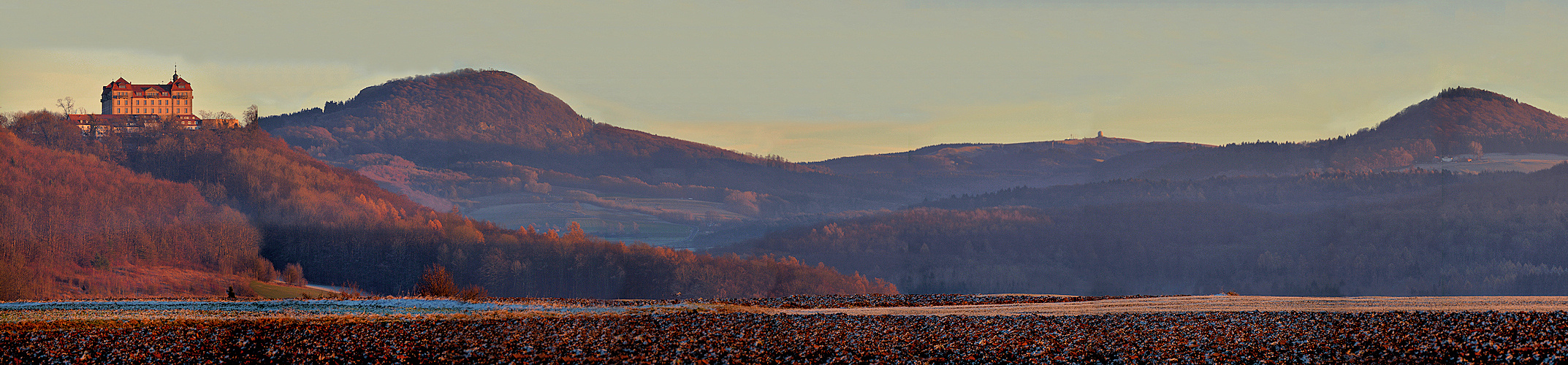 die Rhön im Abendlicht