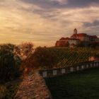 Die Riegersburg im herbstlich abendlichem Licht