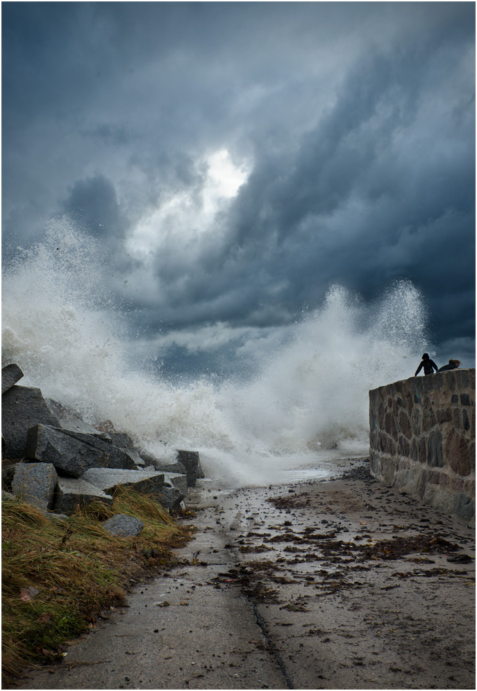 Die riesige Welle oder die Dusche?