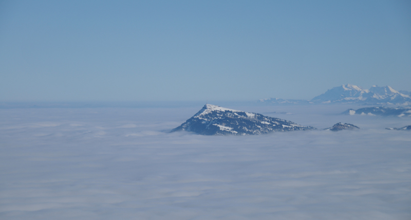 Die Rigi über den Wolken