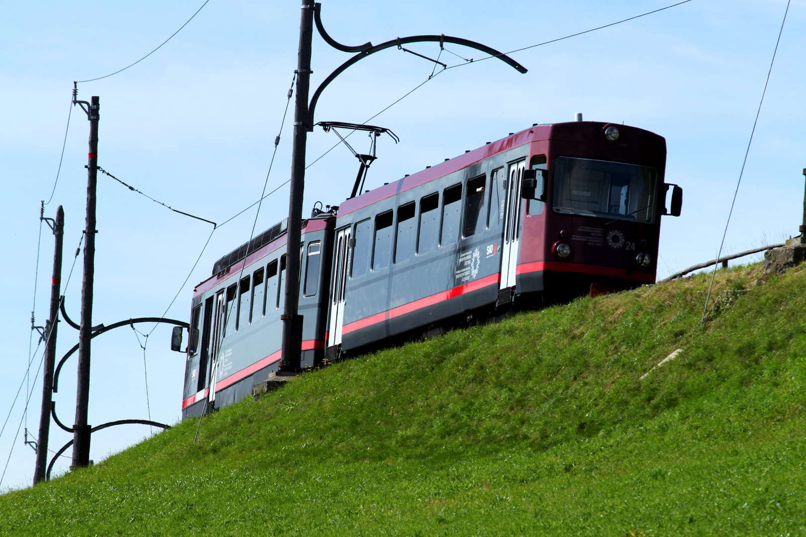 Die Ritten-Bahn bei Oberbozen