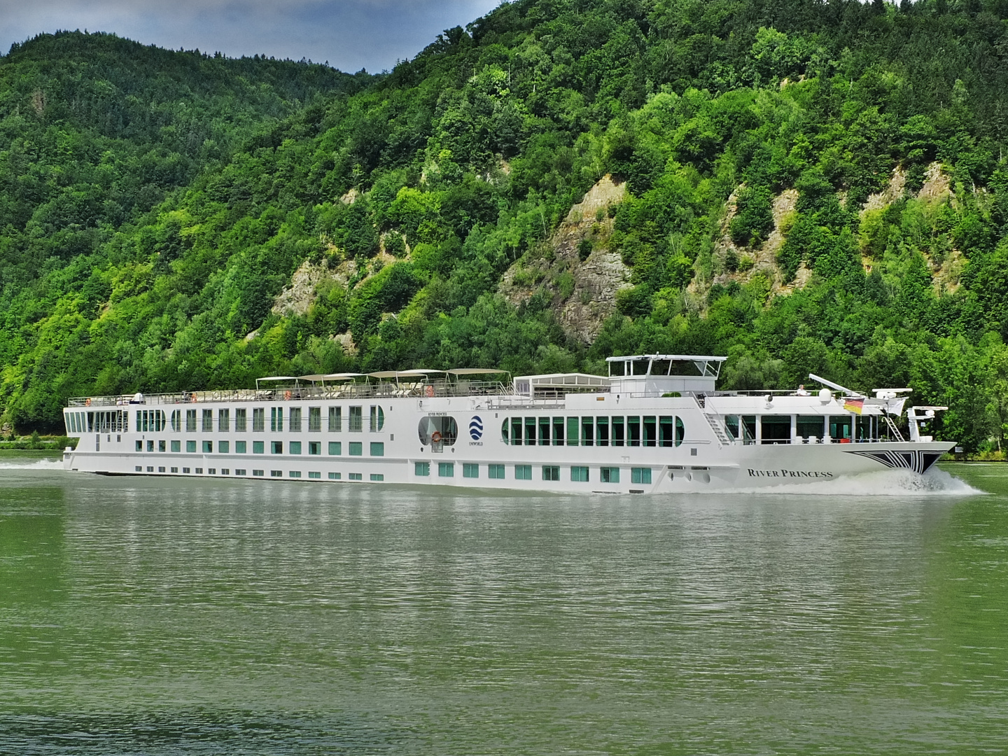 Die River Princess auf dem Weg nach Wien