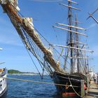 Die Roald Amundsen im Hafen von Eckernvörde