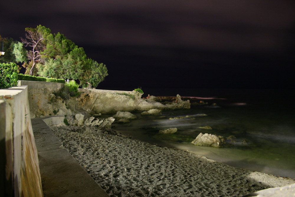 Die Rochenbucht bei Nacht....