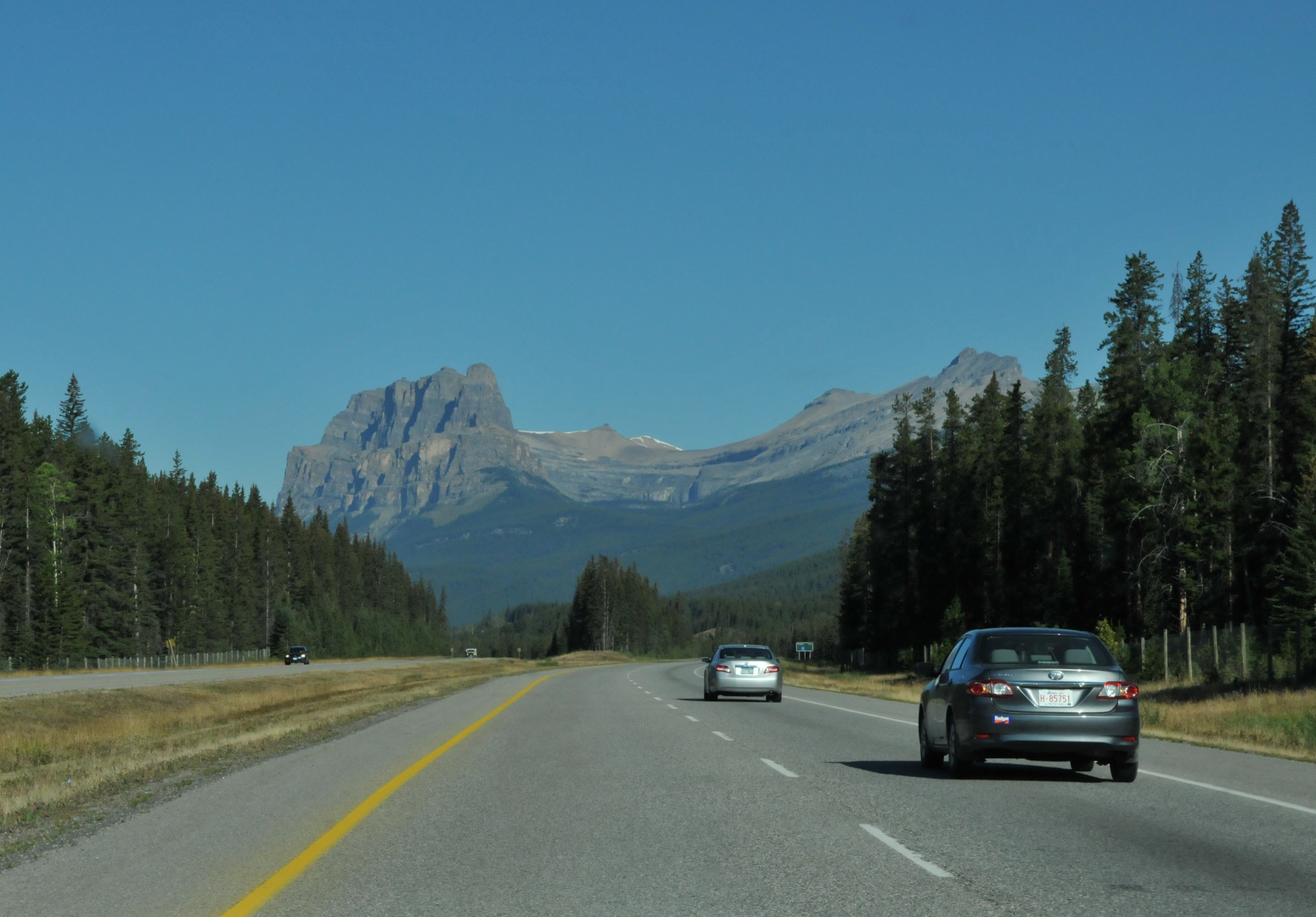 Die Rocky Mountains kommen in Sicht