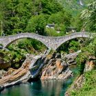  Die Römerbrücke Ponte dei Salti bei Lavertezzo TI