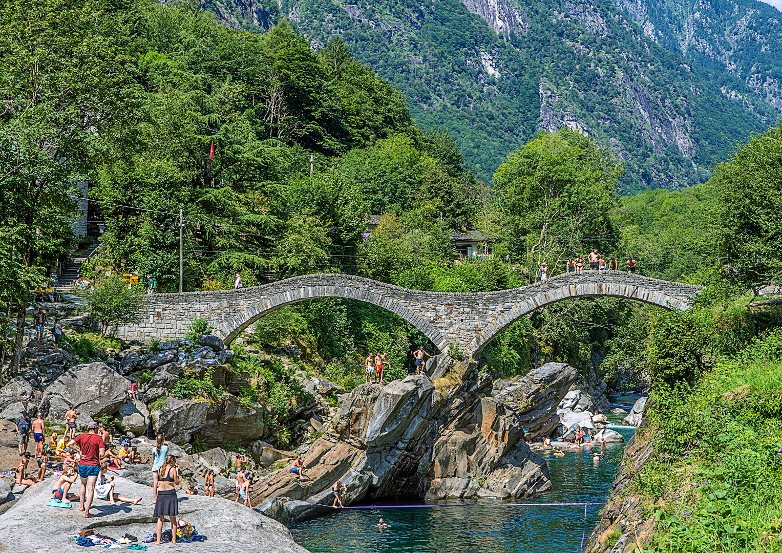 Die "Römerbrücke" Ponte dei Salti