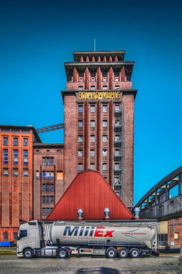 die Rolandmu?hle am Getreidehafen Bremen