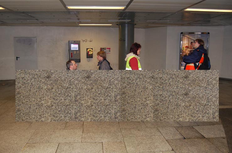 Die Rolltreppe zur U-Bahn