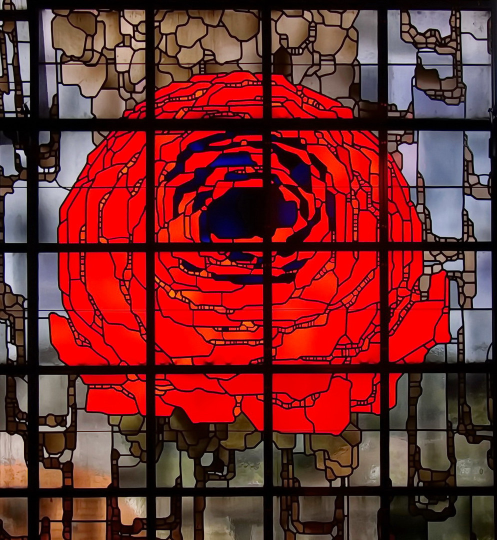 Die Rose - Fenster im Dom zu Velbert-Neviges