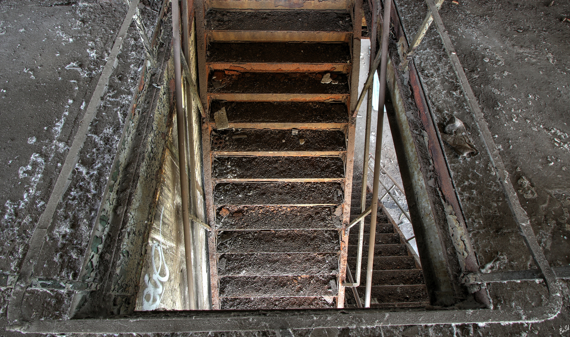 Die rostige Treppe......