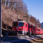Die "Rote" auf dem Weg ins Bündner-Oberland