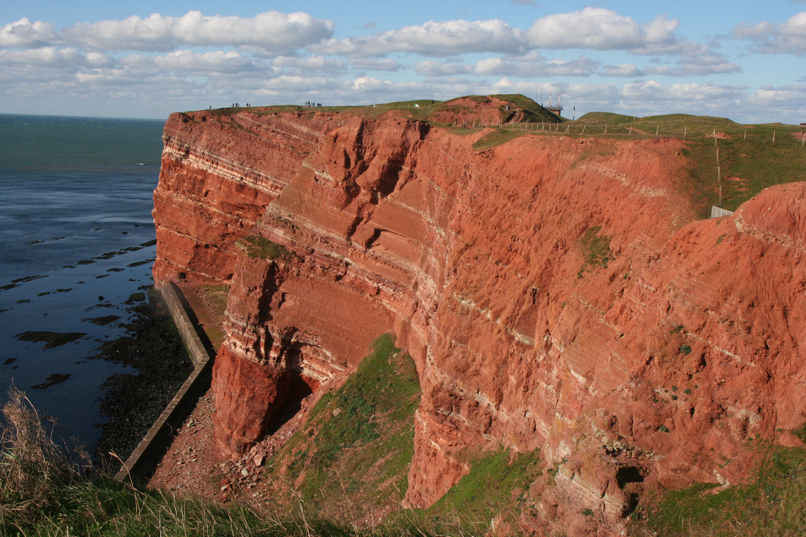 die rote Klippen von Helgoland