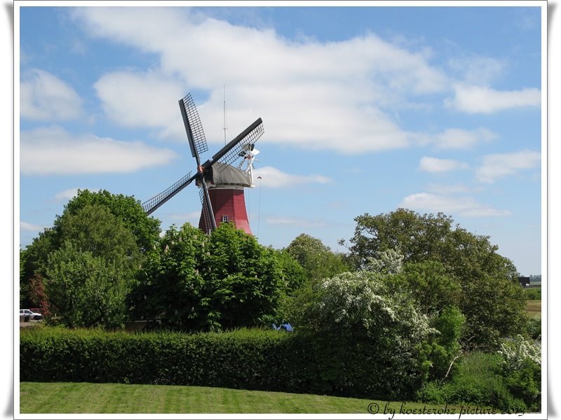 Die rote Zwillingsmühle von Greetsiel