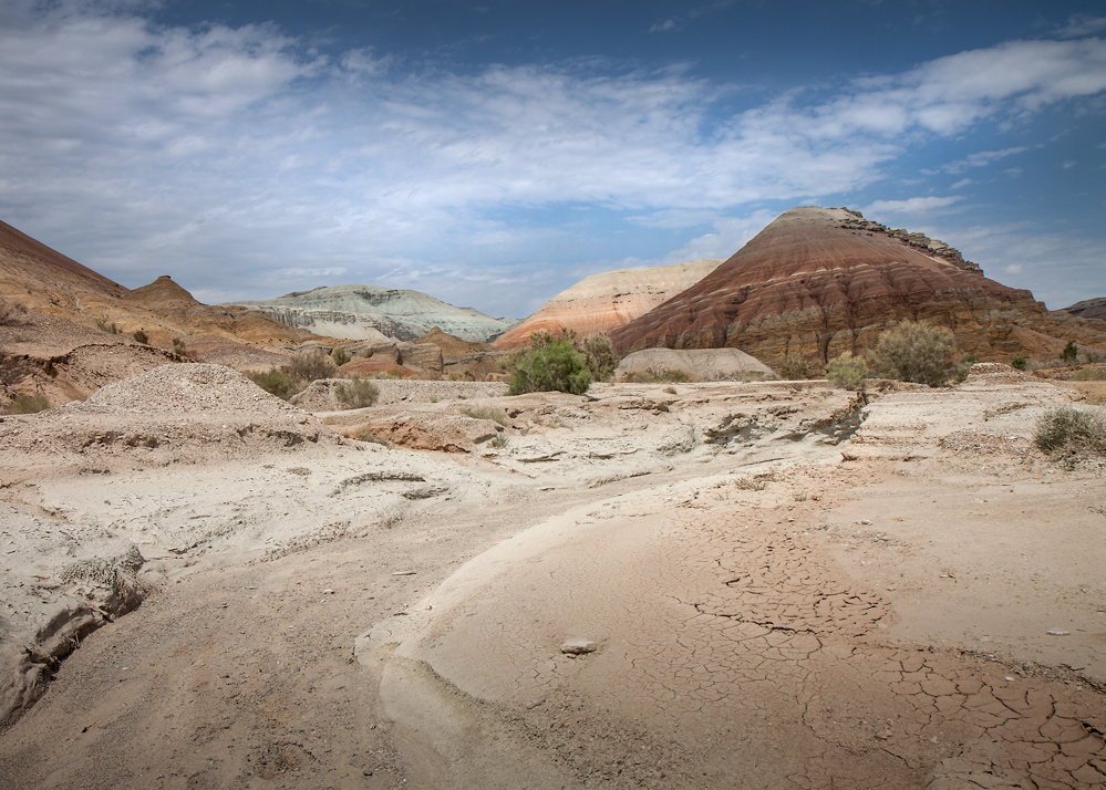 die roten Berge in Kasachstan