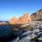 Die roten Felsen in Arbatax, Sardinien