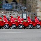 Die roten Roller von Italien