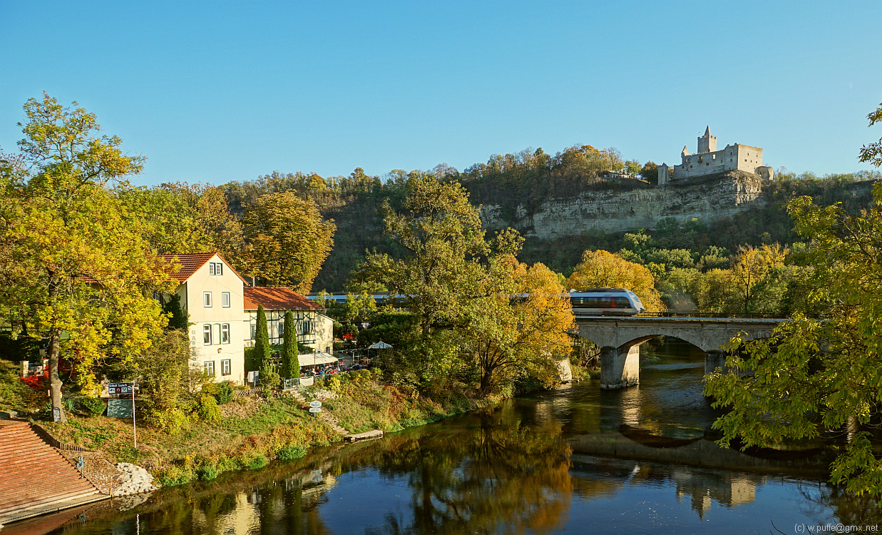 Die Rudelsburg über der Saale