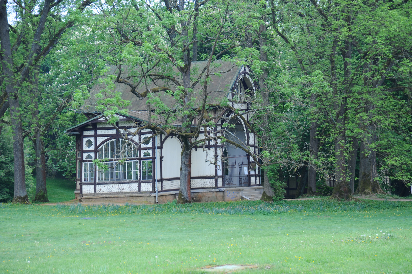 Die Rudolf- Quelle im Kurpark Marienbad