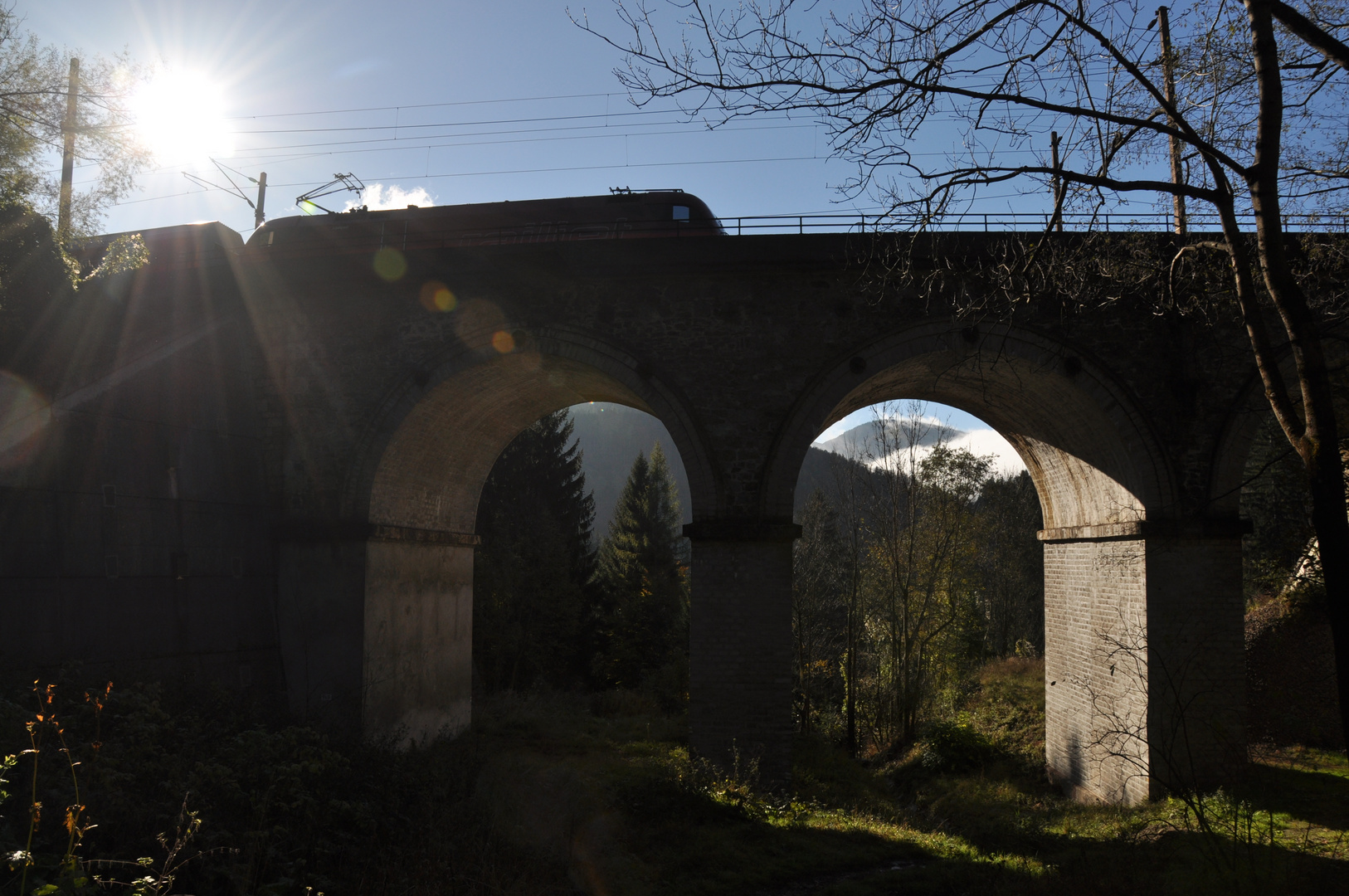 Die Rückseite vom Viadukt !