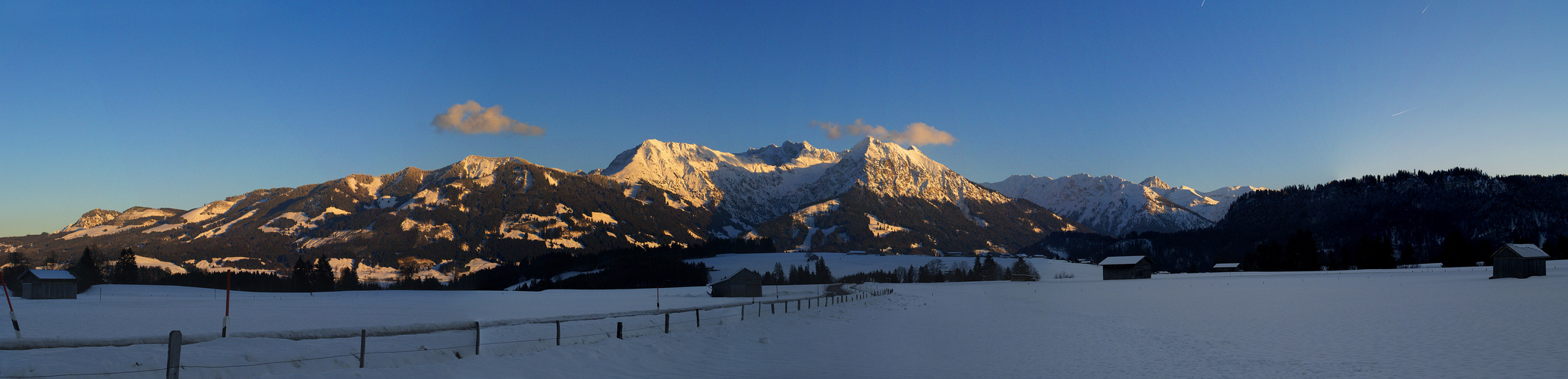 Die Ruhe selbst----Oberstdorf 2012 Panorama am Abend