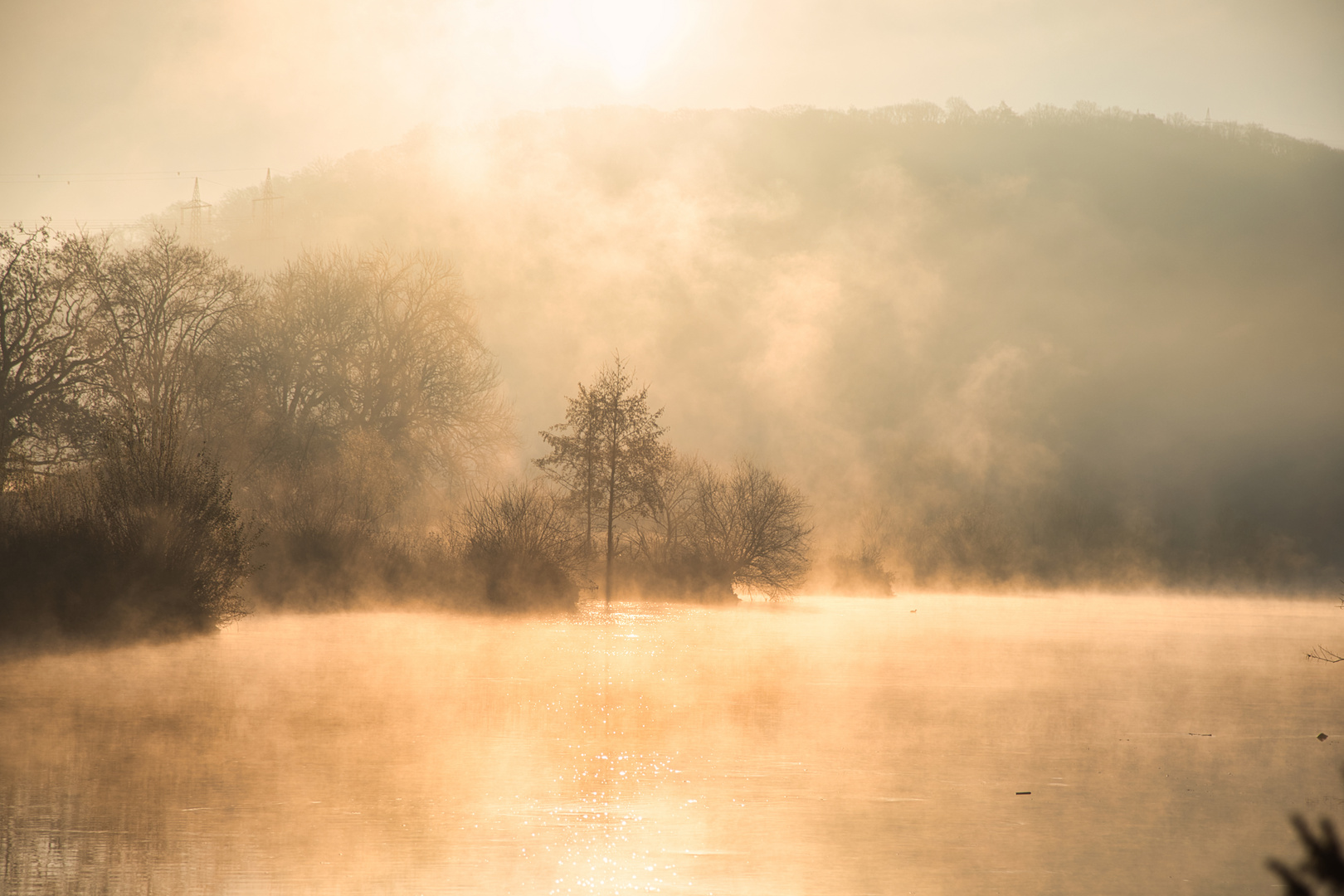 Die Ruhr am Wintermorgen