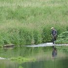 Die Ruhr, die zu einem Bachlauf wird.(Alt-Arnsberg)