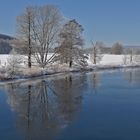 Die Ruhr mit einer leichten Eisschicht....