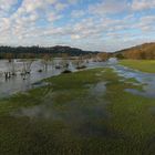 Die Ruhr mit Hochwasser