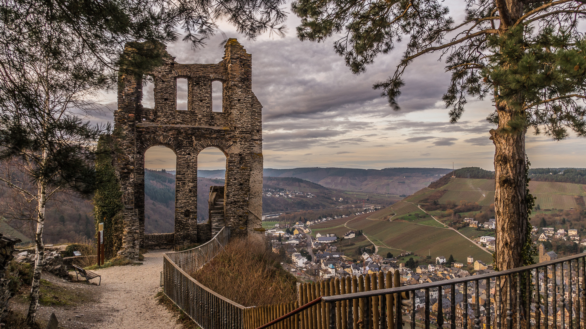 die Ruine Grevenburg in Traben-Trabach