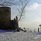 Die Ruine im Schnee