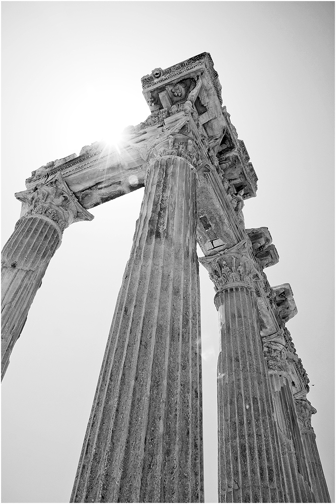 Die Ruine vom Apollon-Tempel