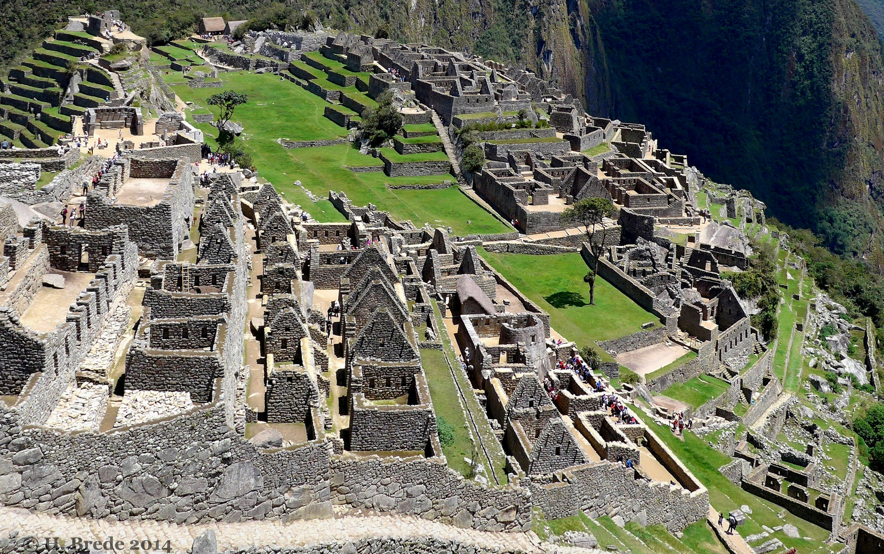Die Ruinen am Machu Picchu...
