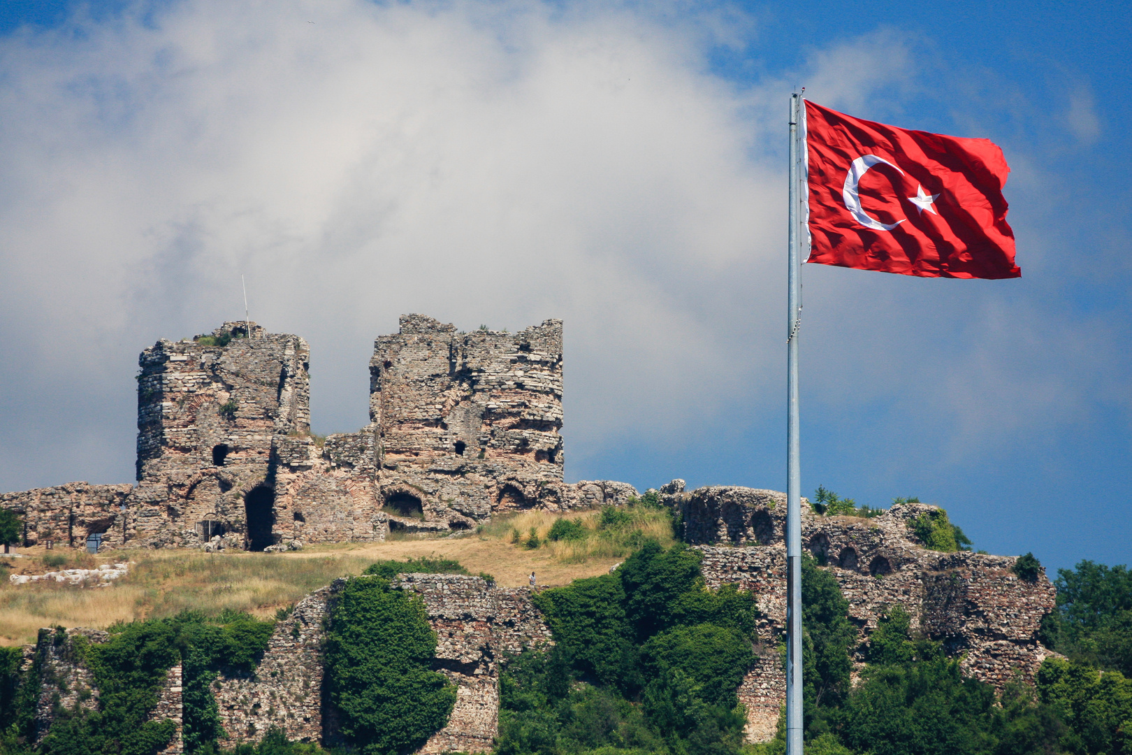 Die Ruinen der Yoroz-Burg...