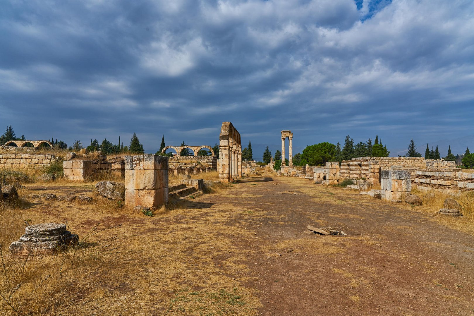 Die Ruinen von Anjar (Libanon)