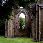 Die Ruinen von Glastonbury Abbey / England