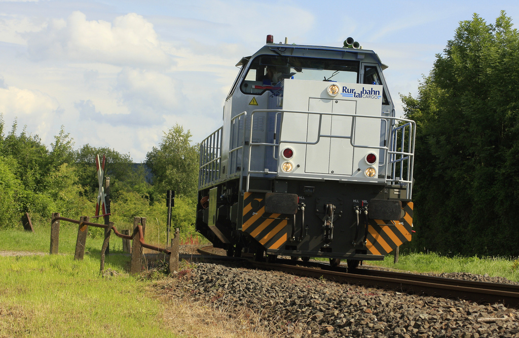 Die Rurtalbahn Cargo GmbH unterwegs auf ihrer Stammstrecke