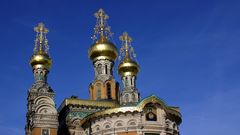 Die russische Kapelle auf der Mathildenhöhe in Darmstadt