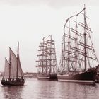 Die russischen Segelschiffe Krusenstern und Sedov