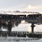 Die Saale Brücke bei Bernburg ...