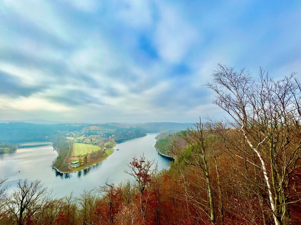 Die Saale im Herbst Foto & Bild landschaft, bach, fluss & see, wald