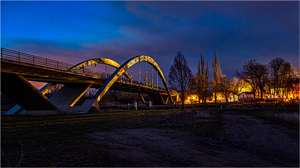 Die Saalebrücke an der Georgsburg