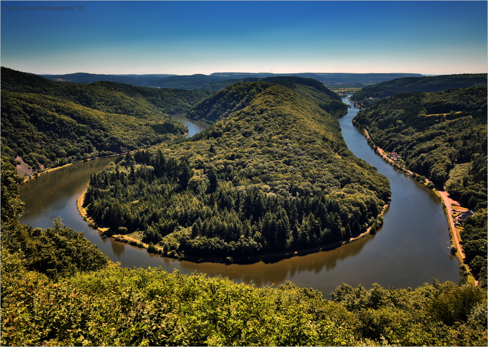 Die Saarschleife bei Mettlach/Saar