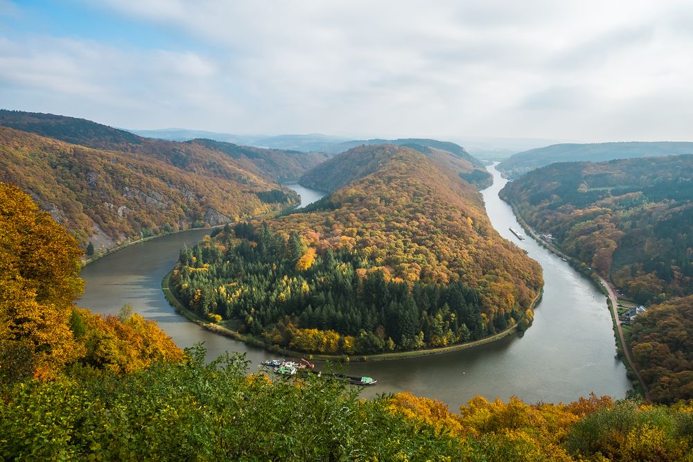 Die Saarschleife im Herbst