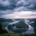 Die Saarschleife kurz vor einem Gewitter