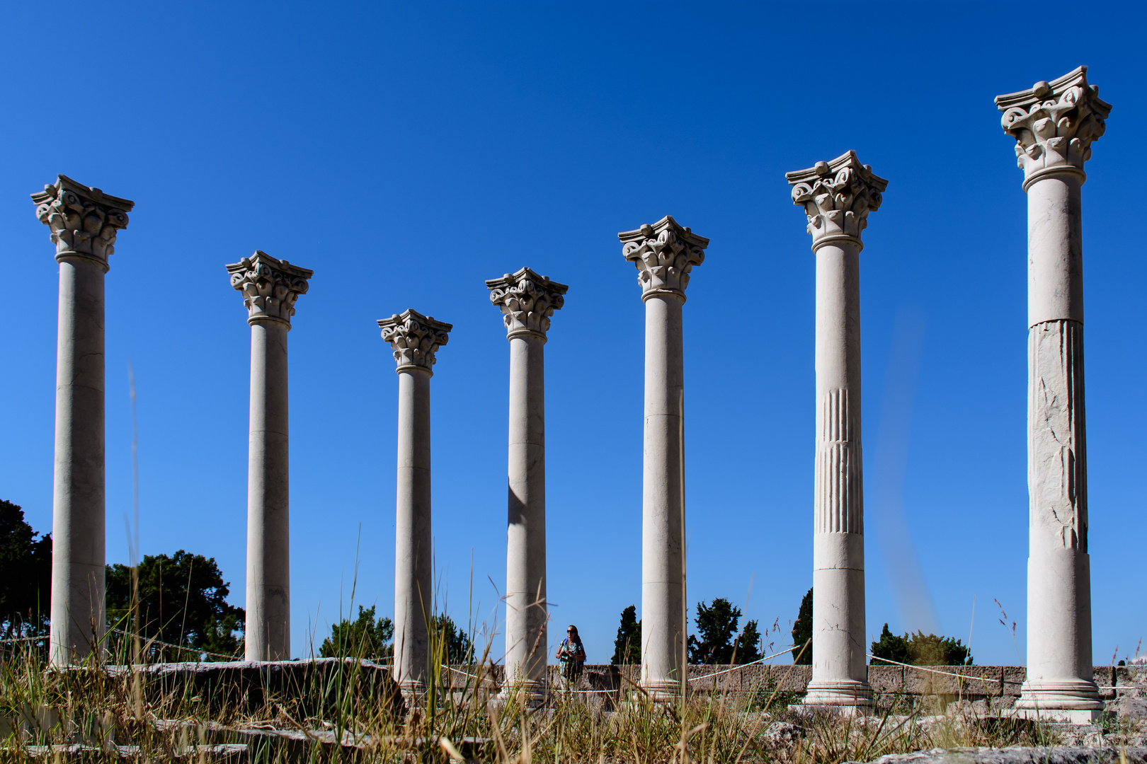 Die Säulen des Apollon-Tempels